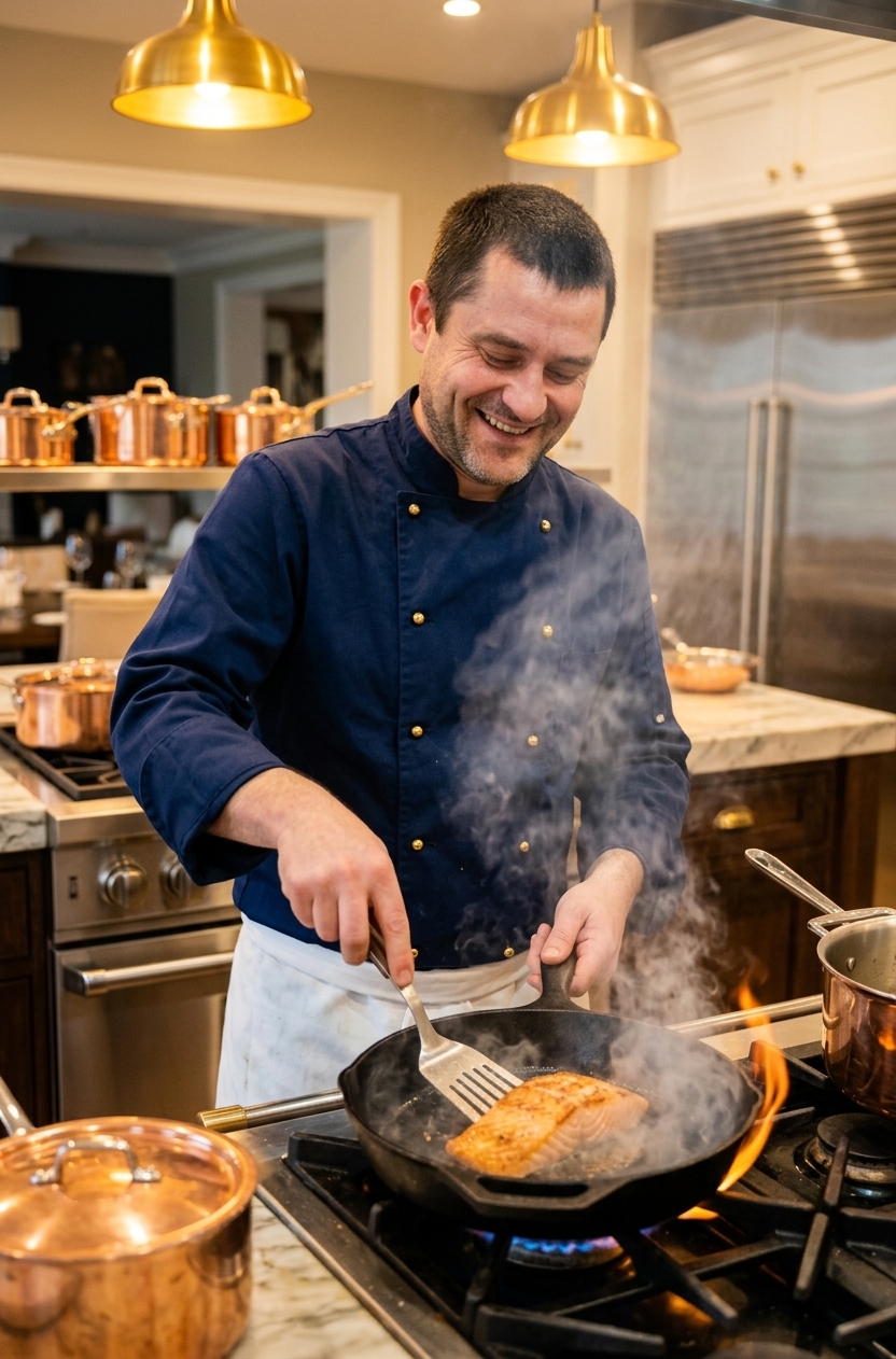 Lary przy kuchence &mdash; precyzja i ogień